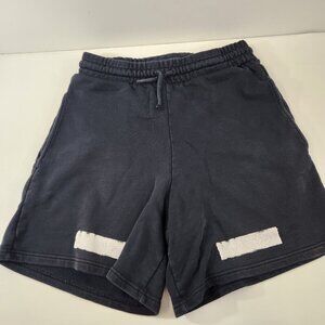 Off White c/o Virgil Abloh Mens Black Sweat Shorts Drawstring Size XS
